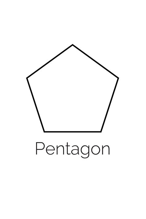 Pentagon Shape Printable